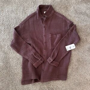 billabong waffle shacket